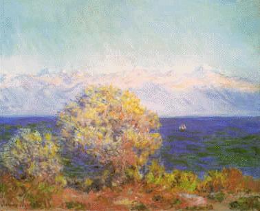 Claude Monet At Cap d'Antibes, Mistral Wind China oil painting art